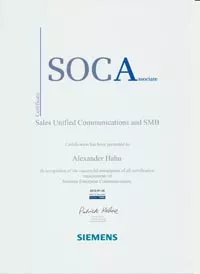 Siemens SOCA Zertifikat