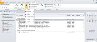 Preview: OpenScape Business myPortal Outlook Ansicht