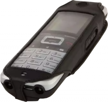Preview: Ledertasche Mitel (ehem. Unify) OpenScape S5 DECT (Stahlgürtelclip)
