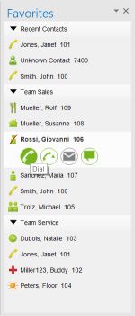 Preview: OpenScape Business myPortal Outlook Ansicht