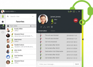 Preview: OpenScape Business MyPortal Smart Windows Ansicht