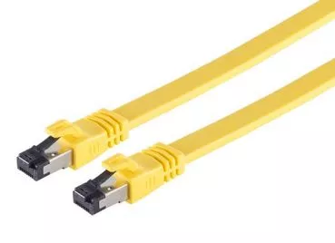 Patchkabel CAT.8.1 (Flachkabel) 3 Meter gelb LSZH