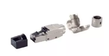 RJ-45 Stecker, werkzeuglos, Winkel, STP, Cat. 6A