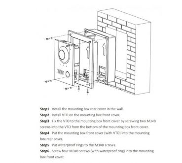 Preview: DAHUA VTM114 - Unterputzkasten