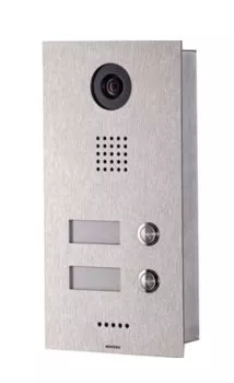wantec MONOLITH C IP Vision 2T Türsprechstelle mit 2 Tasten und HD-Kamera
