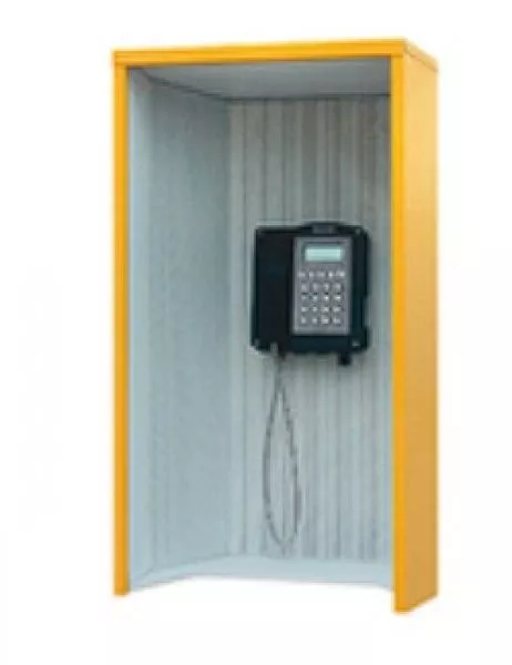 Telefon-Schallschutzhaube Modell 404, Kunststoff gelb