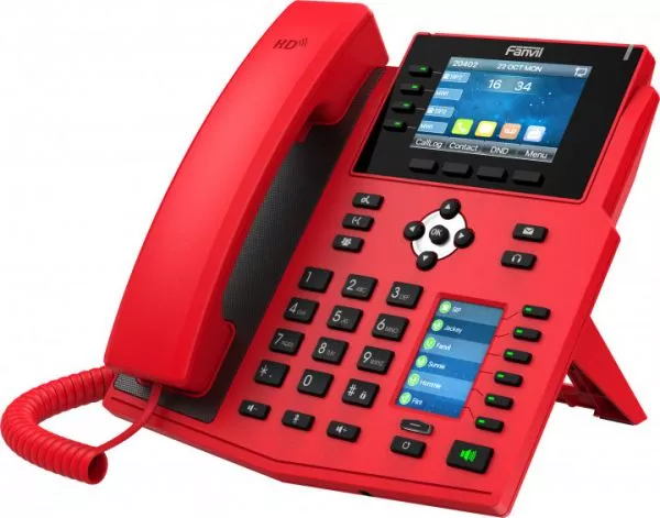 Fanvil X5U-R High-end IP Telefon, Rot