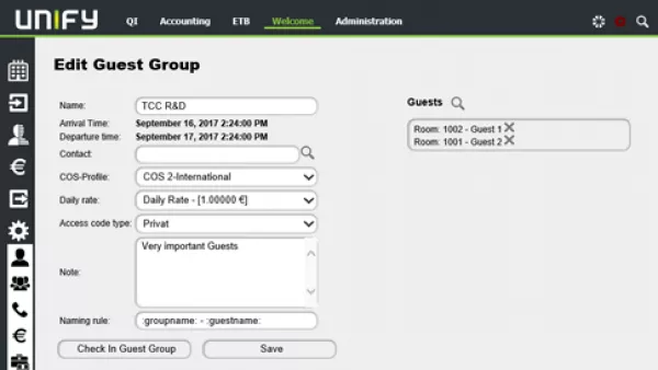 OpenScape Business Accounting Port Lizenz