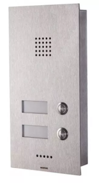 wantec MONOLITH C a/b 2T Türsprechstelle mit 2 Tasten