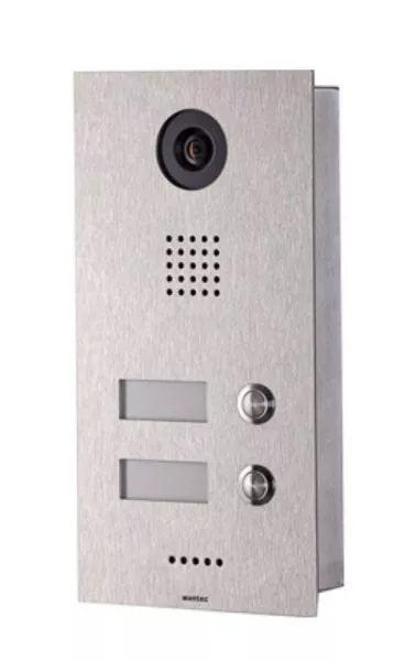 wantec MONOLITH C IP Vision 2T Türsprechstelle mit 2 Tasten und HD-Kamera